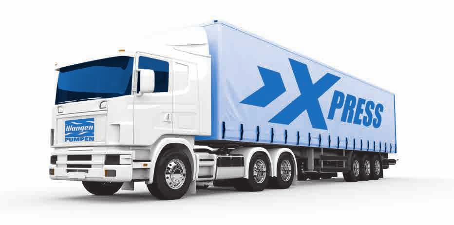Benefits Xpress delivery within 1 week The name Xpress stands for quick and easy component changes, but also for another clear feature: The pumps of the Xpress line of products will be delivered