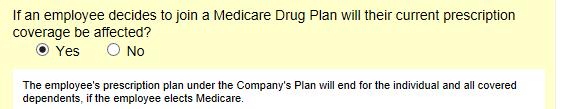 Explanation: Indicate if your prescription drug plan is creditable or not.