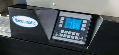 The open construction of the machine enables the possibility of integrating a barcode reader or inkjet printer on the