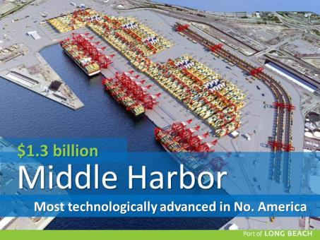 This 305-acre facility will be one of the cleanest and world s most technologically advanced container terminals. Nearly all the terminal s cargo-handling equipment is electric powered.