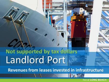 The Port of Long Beach is a government agency, a department of the City of Long Beach. Unlike most government agencies, our operations are not funded with tax dollars.