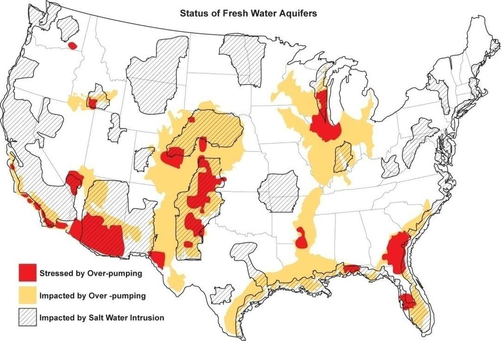 Growing Limitations on Fresh Surface and Ground Water Availability Little