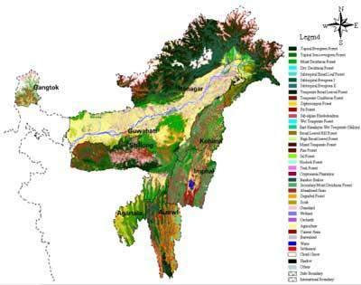 Vegetation Type Map of Northeast India (40 types) Prepared by: Indian