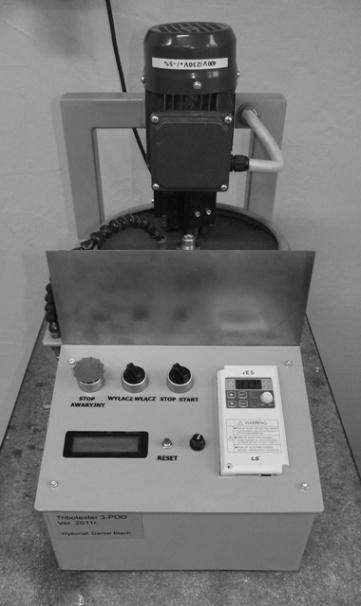 Tribotester 9-POD became constructed and made in Department of Foundry Silesian University of Technology [7].
