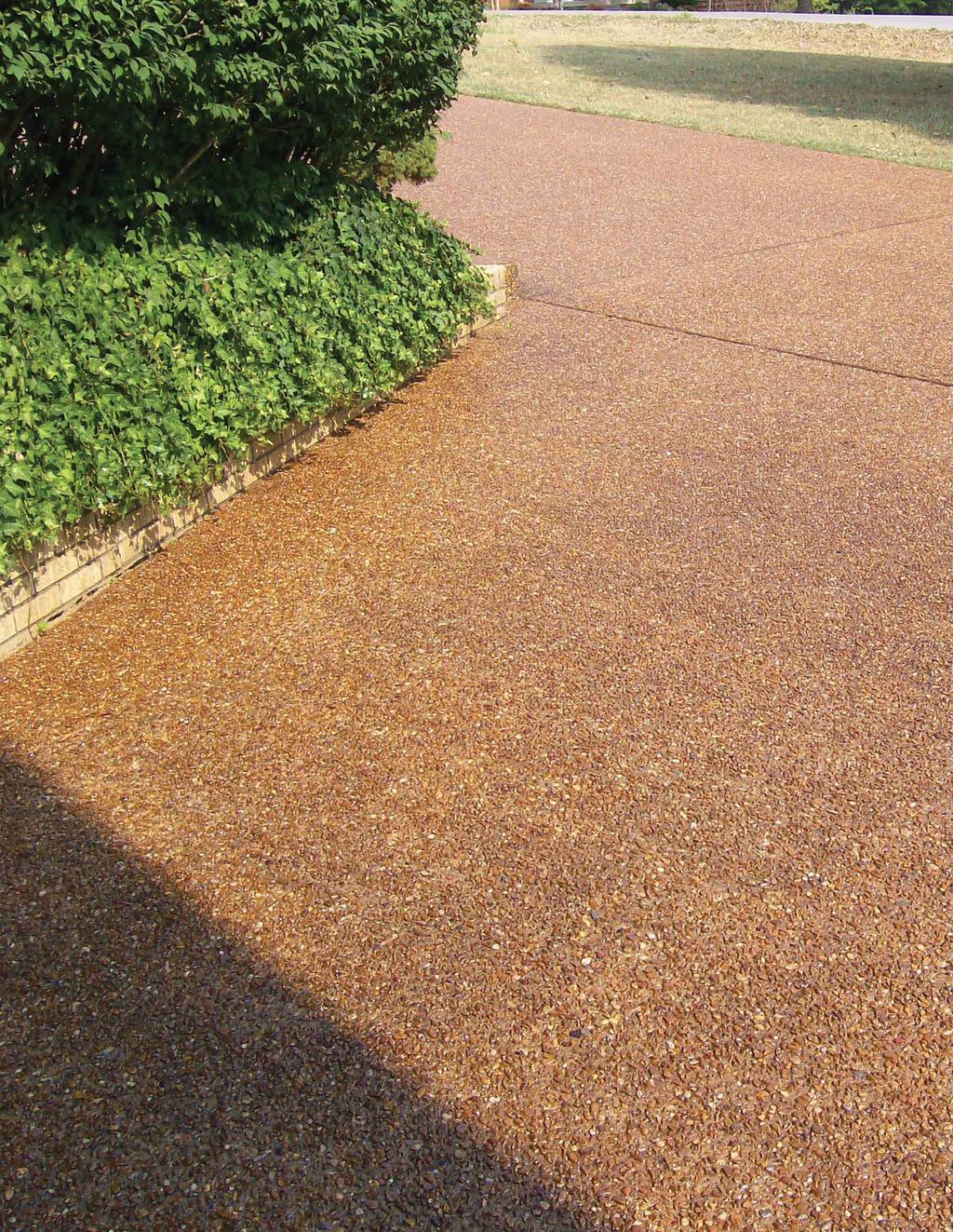 Exposed Aggregate Concrete Products JS HONEY BROWN SEALER Warm brown color shows off your aggregate High Solids content for maximum protection
