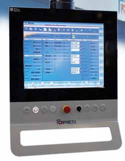 An operator friendly 17 Touch Screen user interface leads to a significant improvement of data input rates and a considerable reduction in programming time.