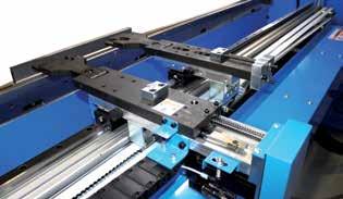 In addition the back gauge system can be used effectively over the whole bending length. Z2 X1 Z1 x A programmable dual drive back gauge is standard on all ep-series press brakes.