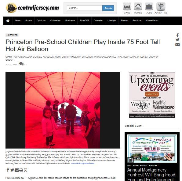 fortunate areas of NJ PNC brand inclusion in all Festival media leading up to and