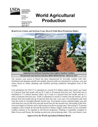World Agricultural Outlook Board (WAOB)