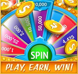 For now "Spin & Earn" is available only in the CashNGifts Android App.