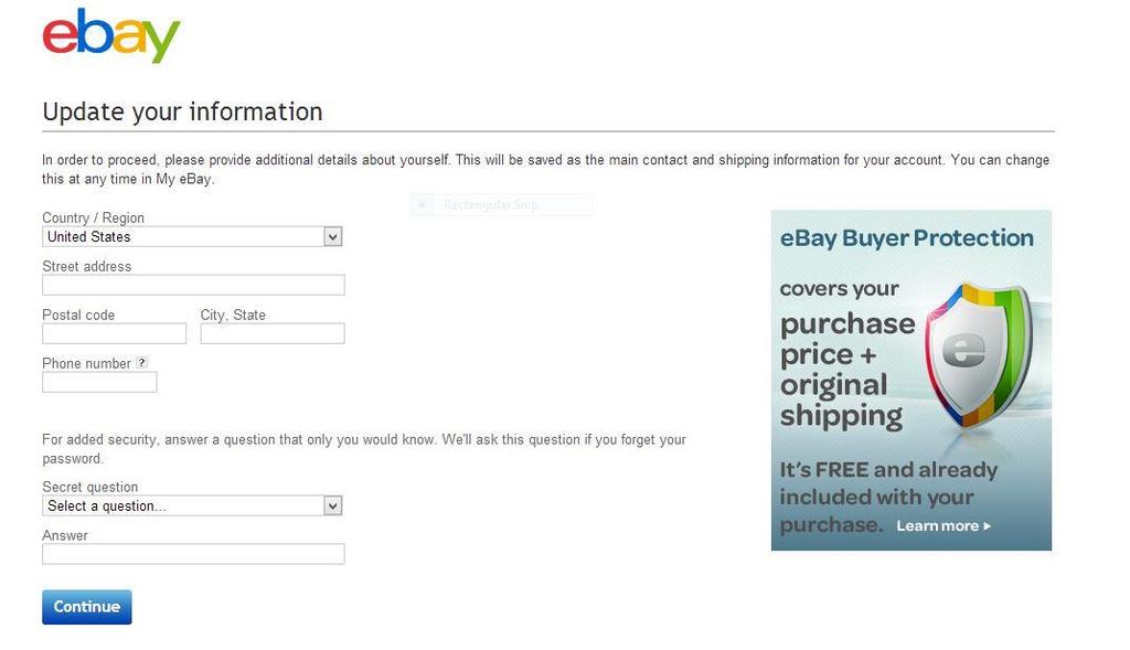 6 Step Two: Creating a Seller Account You need to create a Seller s account before you can list items to sell on ebay.