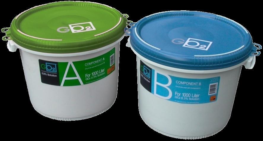 4% (4,000 ppm) Chlorine Dioxide Concentrate that is stable with a half life for a minimum of 30 days when stored properly.