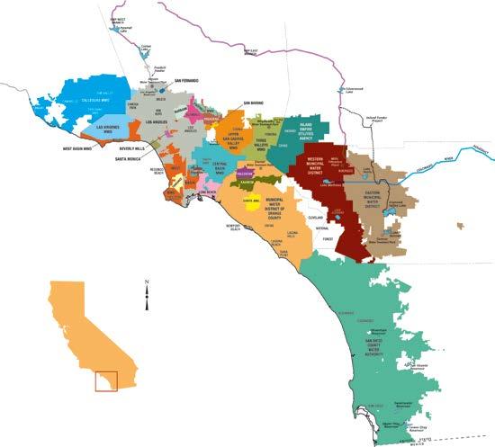 Metropolitan Water District Regional water wholesaler 26 Member Agencies 6 counties