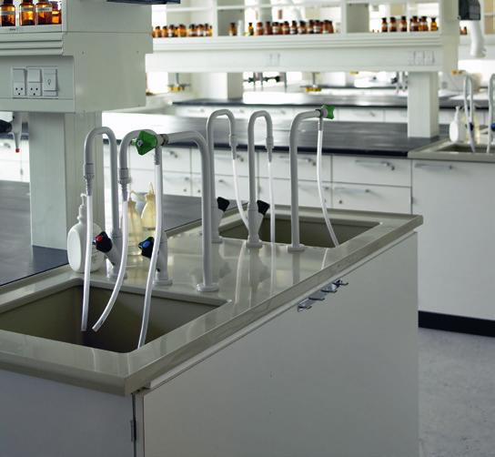 Future-proof laboratories Furniture systems Needs and working procedures vary and change all the time in a laboratory. Many different users have many diverse work tasks.