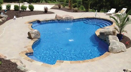 Our Vinyl Over Steps system can be used in any type of vinyl lined pool polymer