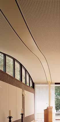 Rigitone boards Rigitone perforated acoustic gypsum boards are designed to inspire architects with their exciting scope for seamless patterned ceiling design.