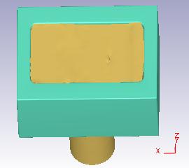 Since the small feed of the anvil is beneficial to the metal flow, the third scheme simulation