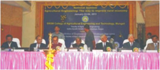 3 National Seminar on Agricultural Engineering : The way to improve Rural Economy The programme was organized on January 3-4, 2011 at IGKV, Raipur in collaboration with the Institution of Engineers