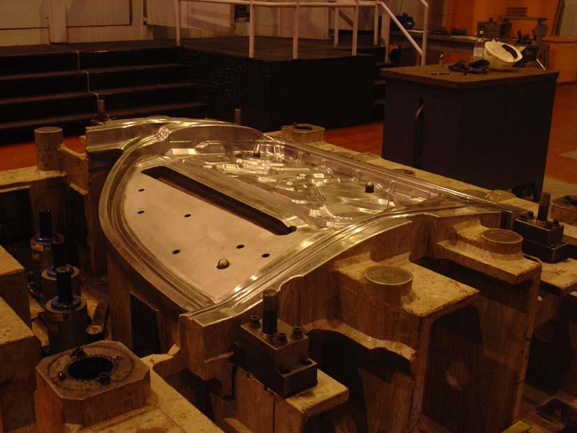 Figure 3 Adaptive machining can be used for the finishing and repair of cast press tools This approach is used by a leading automotive manufacturer in Sunderland to replace complete sections in draw