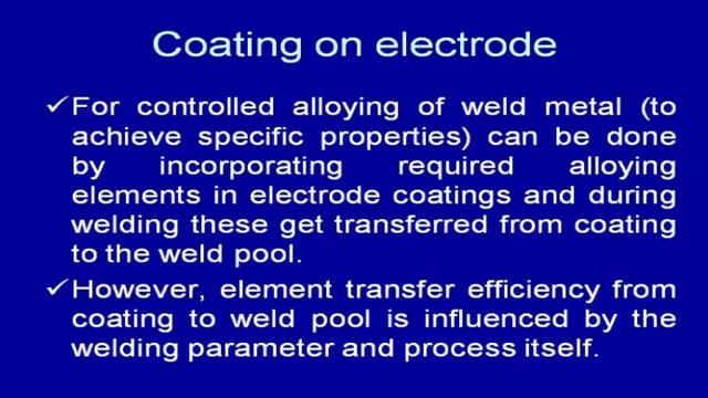 when these decompose under the influence of the welding arc heat they provide the protective gases to protect the weld pool.