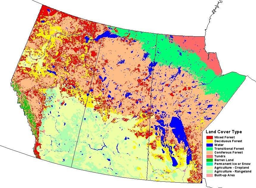 Case Study: THE CANADIAN PRAIRIES Landcover tied to climate & soils with distinctive land atmosphere interactions Boreal