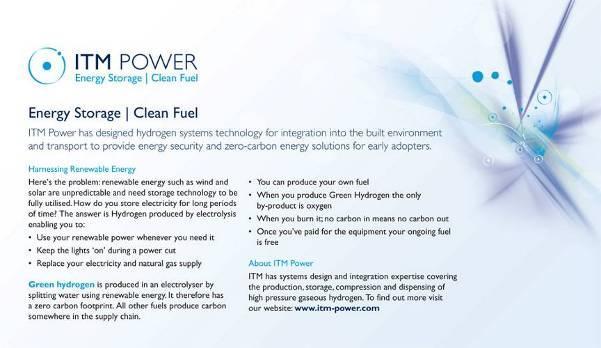 Company Positioning Energy Storage Clean Fuel Essential Technology & Systems Harnessing