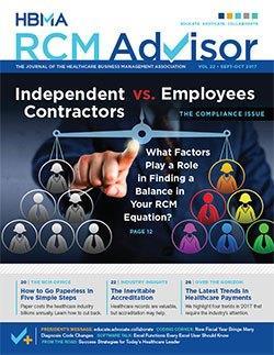 HBMA Advertising INCREASE VISIBILITY WITH HBMA ADVERTISING OPPORTUNITIES Advertise in RCM Advisor and reach a targeted audience of revenue cycle management professionals and decision makers Advertise