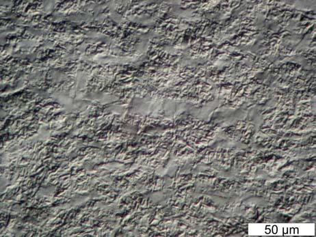 Figure 9. Transition zone of C45 sample. Traverse rate 10 mm s -1.