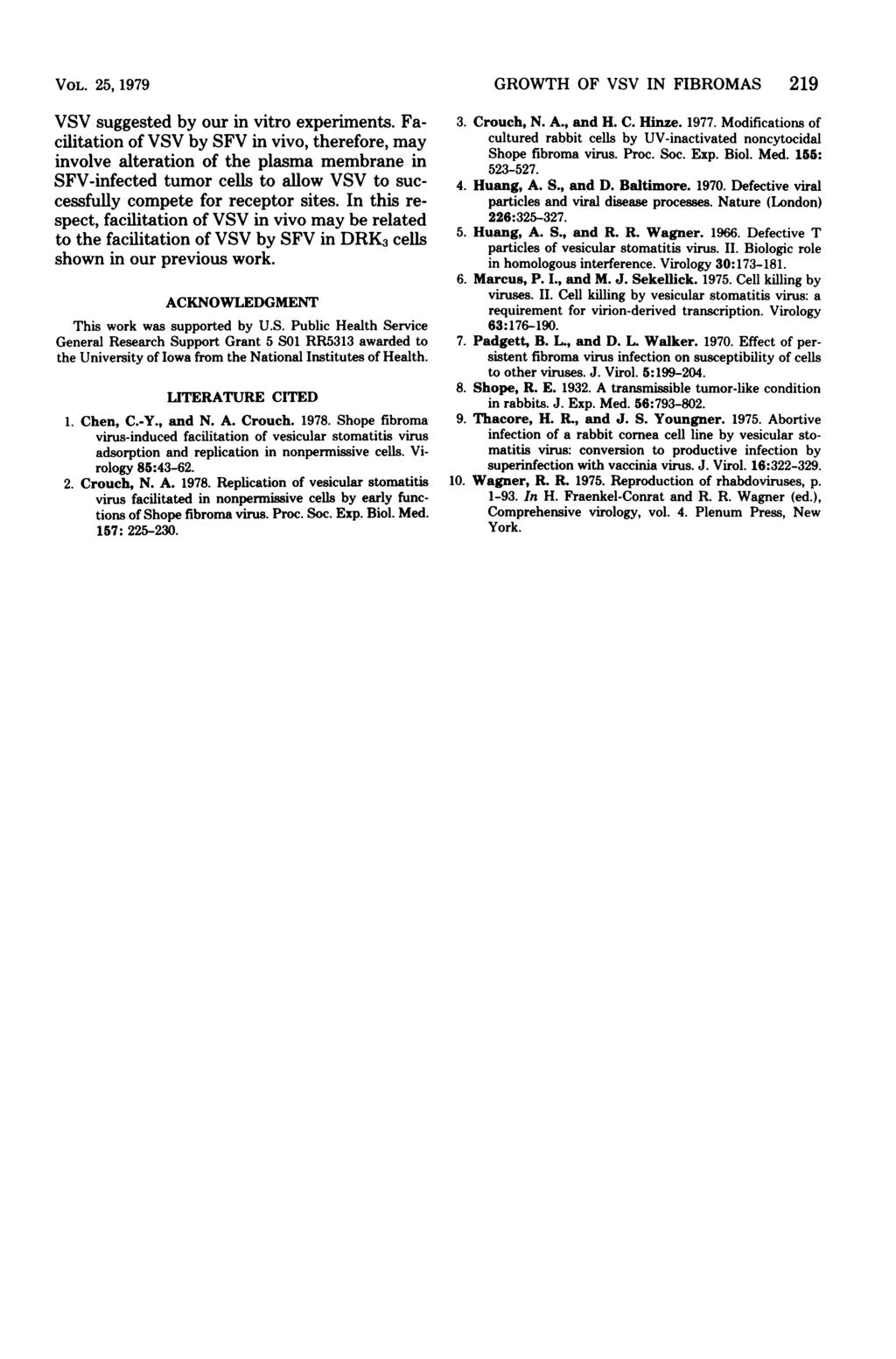 VOL. 25, 1979 VSV suggested by our in vitro experiments.