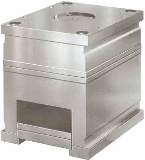 B16 Aluminum Mold Bases Aluminum molds are 1/3 the density of steel molds for easier handling and lower freight costs Machined, EDM and polished considerably faster Electrodes with