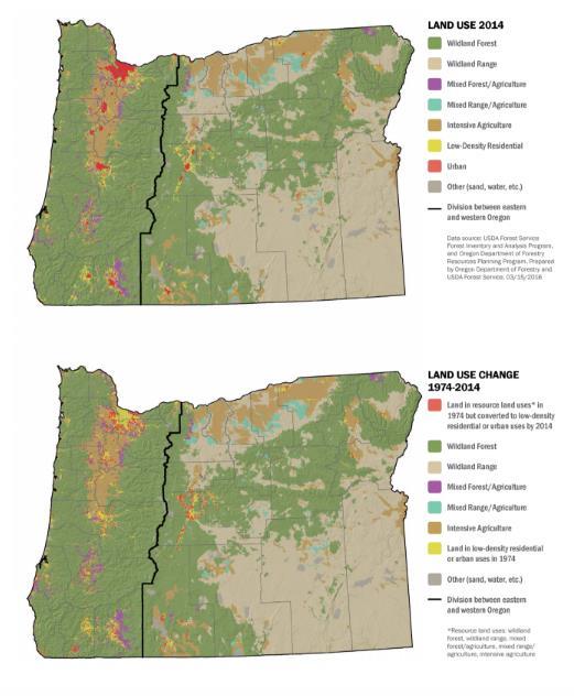 conversion occurred in Central Oregon; nearly one quarter in the Portland Metro area; and one quarter in the rest of the Willamette Valley (Gray et al, 2016). Much of the land lost was prime farmland.