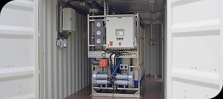Information Technology Solutions EMERGENCY WATER SOLUTIONS MF1200 Membrane Filtration Portable containerised ultrafiltration unit that produces up to 1200 m3/day of filtrate.