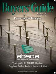 An archive of the ABSDA Buyer's Guide is available, securing your ad a lasting online presence.