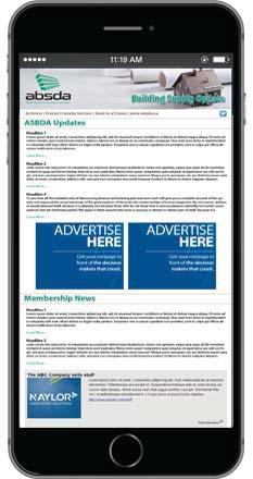 Building Supply Update enewsletter About the enewsletter Now more than ever, professionals consume information on the go.