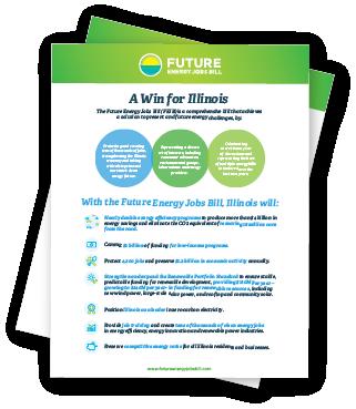 FEJA Future Energy Jobs Act (FEJA) passed December 2016 Legislation is a win for Illinois RENEWABLES - Provides $180 million per year growing to $220 million per year in RPS funding for renewable
