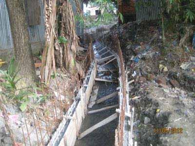 Climate Impacts on Urban Drainage Flows within townships Urban drains (pucca);