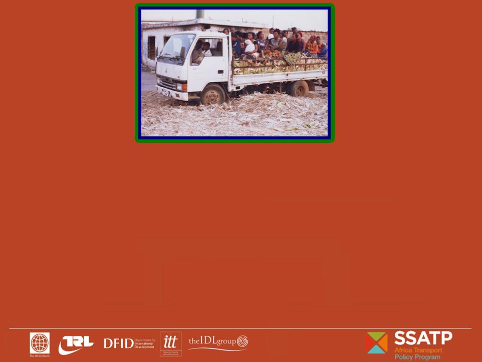 RURAL TRANSPORT TRAINING MATERIALS Module 5: Social and Environmental Issues