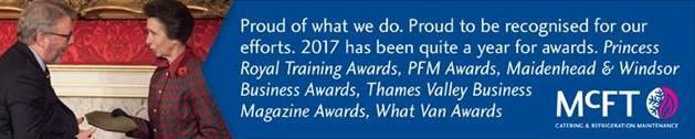 What each organisation has in common is its commitment to investing in its people. MCFT were awarded the 2017 Princess training award.