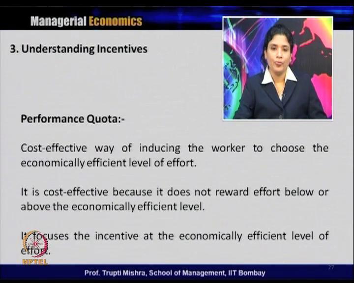 (Refer Slide Time: 46:35) This is a cost effective way of inducing the workers to choose the economically efficient level of