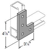 All channel fittings are provided with 1 in.