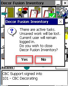 Exit To exit Décor Fusion on the Handheld Inventory Gun, please click Exit in Figure 87.
