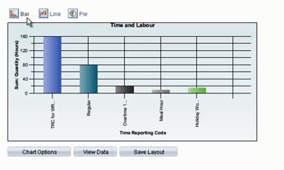 Pivot Grids Users can elect to view the pivot grid data in a chart format as well