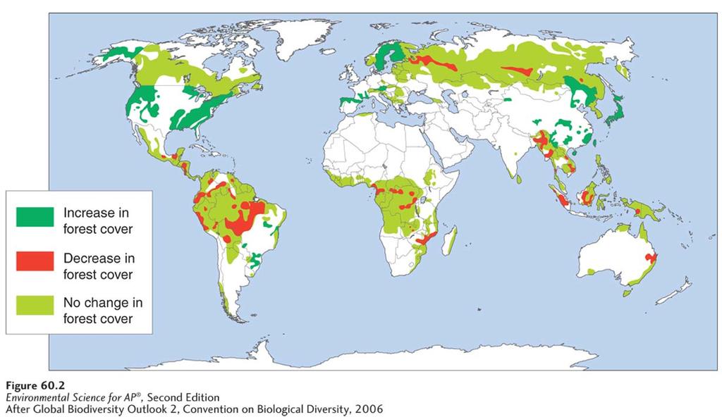Habitat Loss Changing forests.