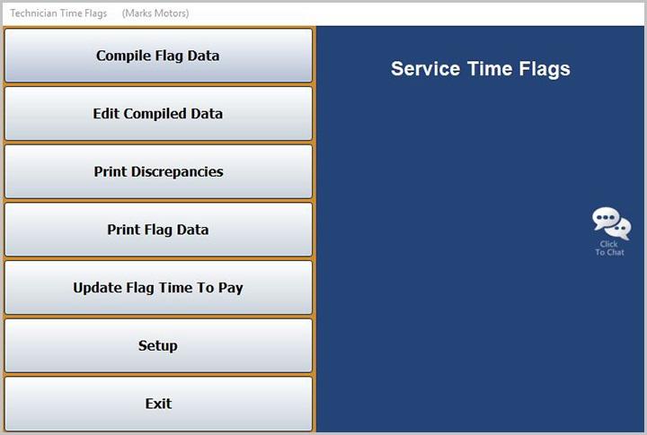 Dealership Payroll Service Time Flags Chapter 10 Chapter 10 Service Time Flags The second option on the Time/Commissions menu is the Process Service Flag Time feature.