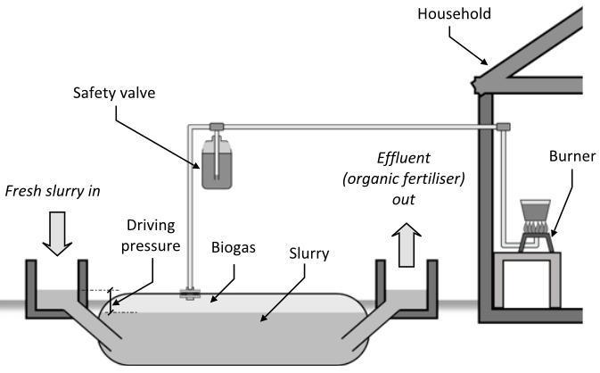 Development of a low cost biodigester for East Africa Biogas is formed by a group of bacteria that only work under anaerobic (oxygen-free) conditions.
