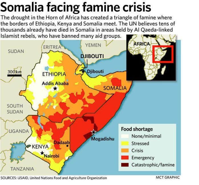Water resource drought-prone areas BBC News 2011 Somalia faced worst