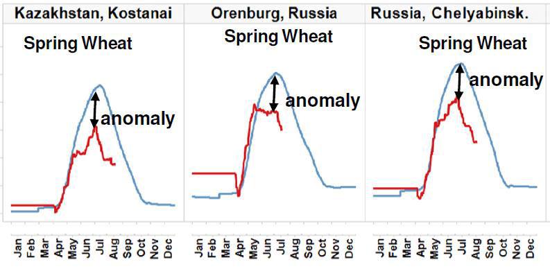 normal year Spring Wheat anomaly Corn/ Soy anomaly
