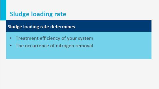 Well, the sludge loading rate is also known as the Food to Microorganism, or food to mass, ratio applied to a system. In other words: how much food is fed to the bugs during a day.