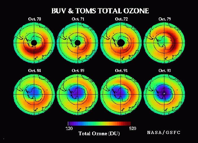 Antarctic Ozone Hole 12-19 Description Antarctic ozone in the 70s