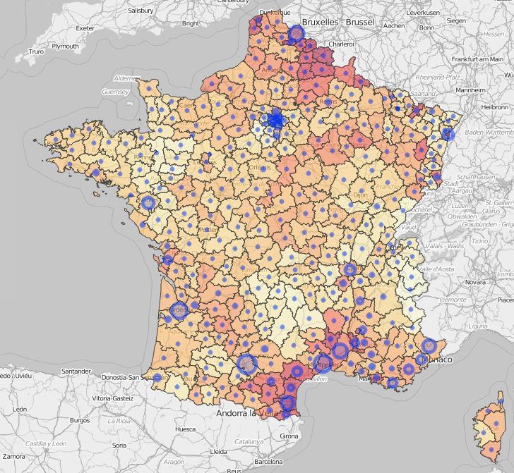 (bubble) France île de France Process for Evaluation